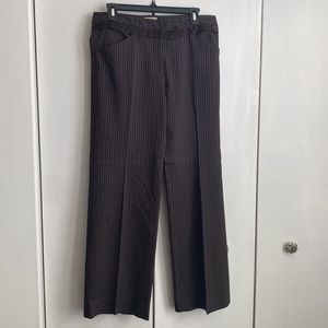 Anthropologie pinstripe trousers